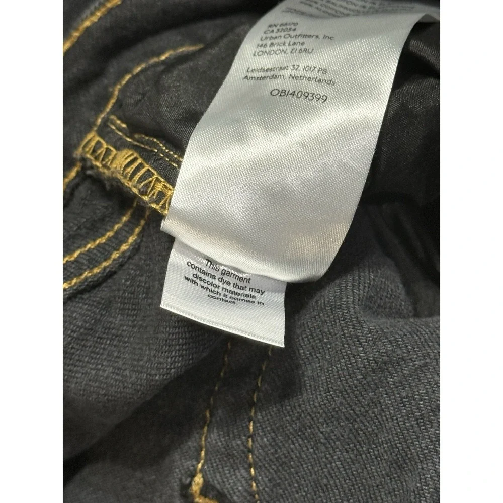 BDG Urban Outfitters 90s Bootcut Jeans Men's Size 31x32 Black Dark Wash Stretch